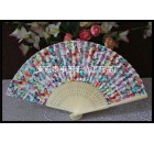 Craft bamboo fabric fan